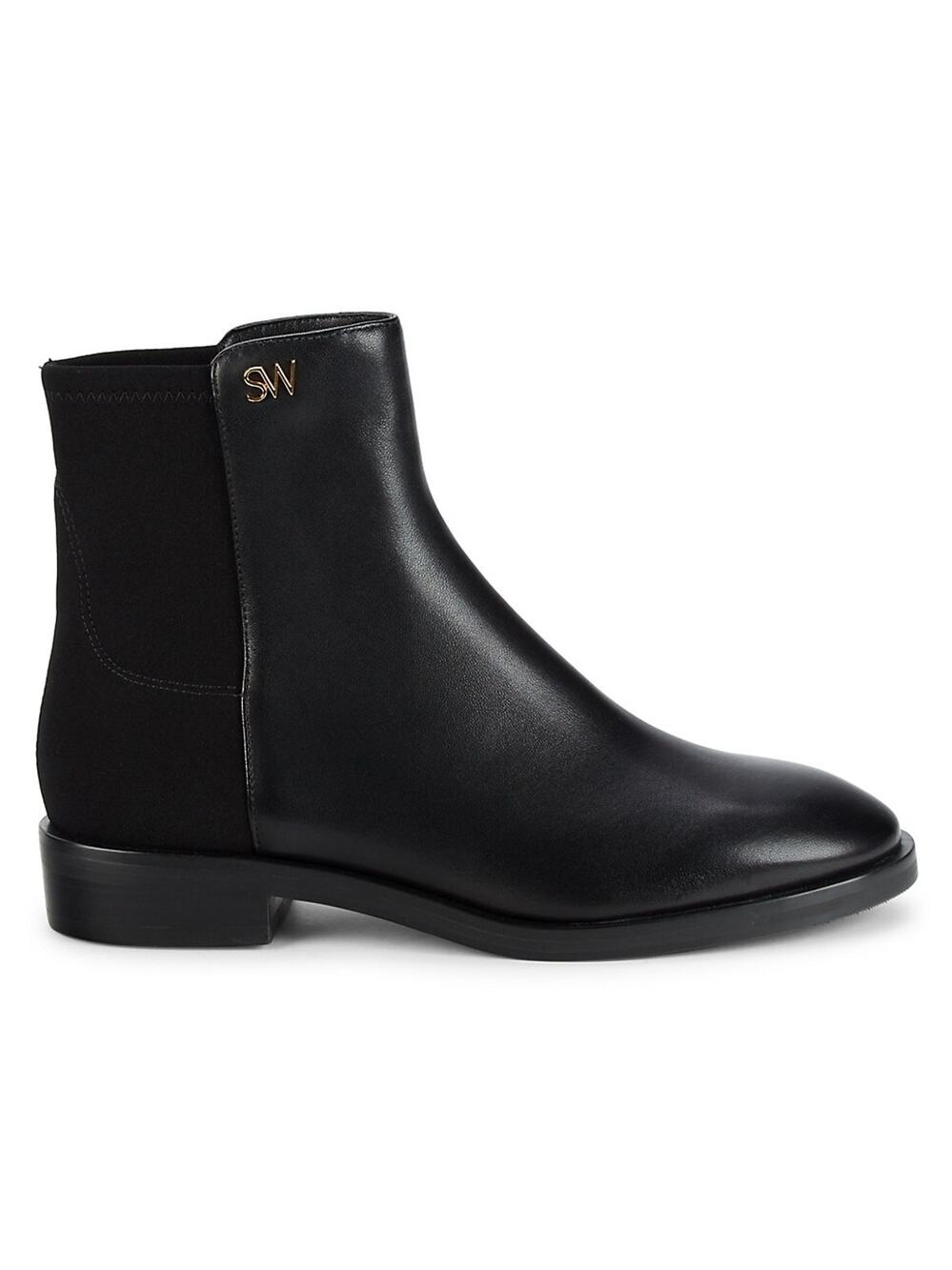 Stuart Weitzman Sleek Black Kye City Booties Size 8